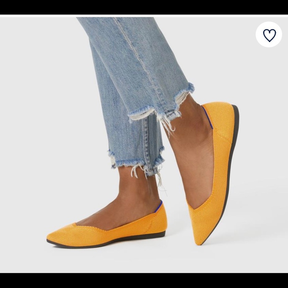 *SOLD* Rothys Marigold Pointy Flats - Picture 4 of 5